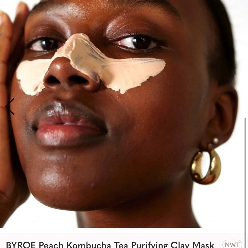 BYROE Peach Kombucha Tea Purifying Clay Mask